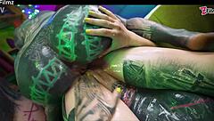 Tattooed Lesbians Gape Asses Swap Cum Prolapse Punk