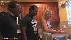 jade summons plumbers for intense interracial doggystyle pounding