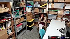 Aussie Redhead Teen Caught Stealing Sucks Big Cock Reality