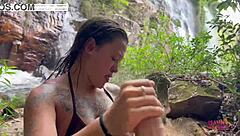i fucked this naughty slut at the waterfall hard