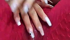 colombian babe rubs wet cameltoe through leggings dirty talking to cum