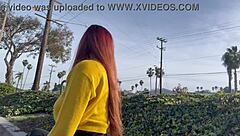 i love artemisia's long hair fetish outdoor public smoke tease