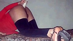 sofi vice rides huge anal dildo like a whore