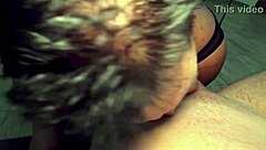 brunette babe rough anal pussy fuck cum mouthful party