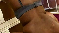 connecticut ebony rapper teases pretty pussy solo