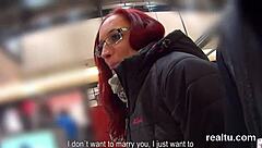 czech cutie teased in shop before pov pounding her tight asshole
