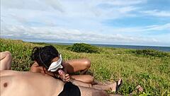 Summer beach ebony anal creampie big ass pounding