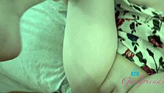 gracie gates' huge natural tits cream on cock pov