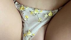 Thick curvy babe in lingerie creampied doggystyle hotel view