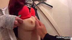 czech cutie teased in shop before pov pounding her tight asshole