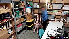 Aussie Redhead Teen Caught Stealing Sucks Big Cock Reality