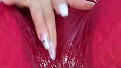 colombian babe rubs wet cameltoe through leggings dirty talking to cum