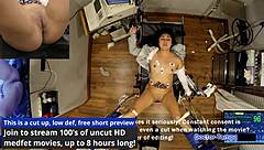 Dr tampa interrogates curly latina nurse jasmine rose with toys and slaps in hospital