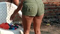 hot stepsis in shorts those cheeks starving 🍑 eat my cock quick roberto's coming 🔥