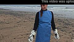 Silvia Soprano roughed up on Norway beach kinky