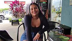 risky public street fuck dares her to get pounded right there