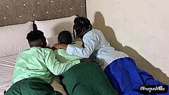 TWO DICKS FUCK MY PUSSY AND MAKE ME SQUIRT College Ebony 3some