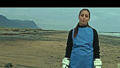 Silvia Soprano roughed up on Norway beach kinky