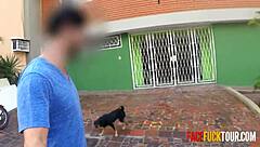 sexy latina skank facefucked by street pickup