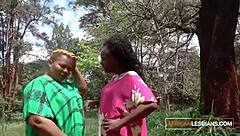 Fat ebony milfs double dildo lesbian pussy licking squirt fest clothes ripped