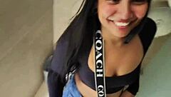 risky public street fuck dares her to get pounded right there