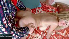 hey this very hot blonde gets pounded hard in every position you love