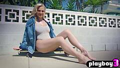 i love my big tits blonde posing