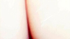 mature wife spreads huge shaved pussy lips for wet flashing fun!