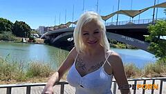 Spanish Milf Fucks Young Stud by River Then Home Pound!