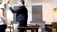 Short-Haired Teacher Nailed Missionary by Stud