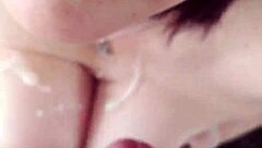 wife milf slurps monster cock till hot cumshot blast!