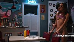 desperate girl deepthroats boss for diner-saving cash blackmail!