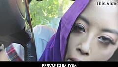asian muslim alexia anders blows boyfriend in car pov