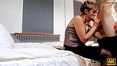 Short-Haired Teacher Nailed Missionary by Stud