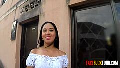 sexy latina skank facefucked by street pickup