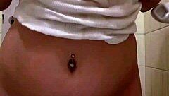 hey stepdaughter sends video showing big white tits playing wet naked in bathroom