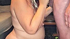 pregnant milf with big tits sucks huge cock