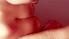 my sister-in-law slurps my dick close-up uncensored