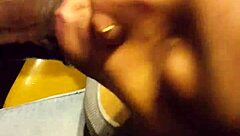 Topless Ebony Sucks Monster Black Cock