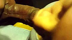 Topless Ebony Sucks Monster Black Cock