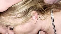 woke up to young stud shoving big cock down my throat