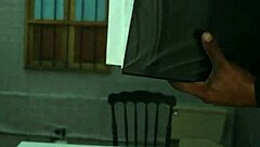 Blonde Criminal Xiara Dark Swallows Officer Boris Jackson's BBC In Rough Office Doggystyle