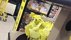 2 moms shopping candid hidden cam fun 😏🛒