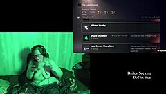 Glasses BBW Brunette's Big Natural Tits Bounce Naked At Lake House