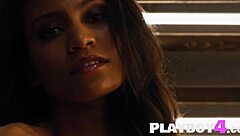 fatima kojima strips naked showing small tits latina body