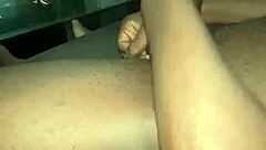 guy WATCHES her SPREAD then WANKs hard