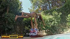 ever seen big tits ebony stretched wide and pounded by yoga teacher's huge cock?