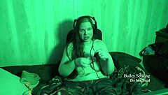 Glasses BBW Brunette's Big Natural Tits Bounce Naked At Lake House