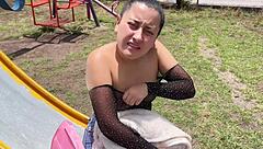 hot university fan fuck session with curvy amateur blonde