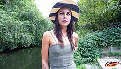 Suggestive Skinny Jenny Stella Berlin Casting Hints Hard Anal Tease